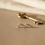Square CZ Stud Earrings | THE HUBBELL COLLECTIVE