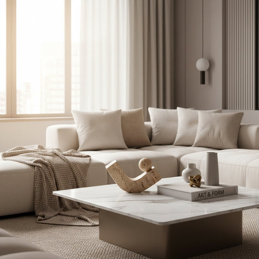 Abstract Stone Sculpture with Sphere | THE HUBBELL COLLECTIVE