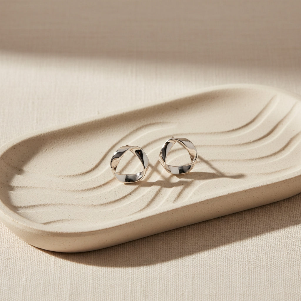 Wavy Stud Earrings | THE HUBBELL COLLECTIVE