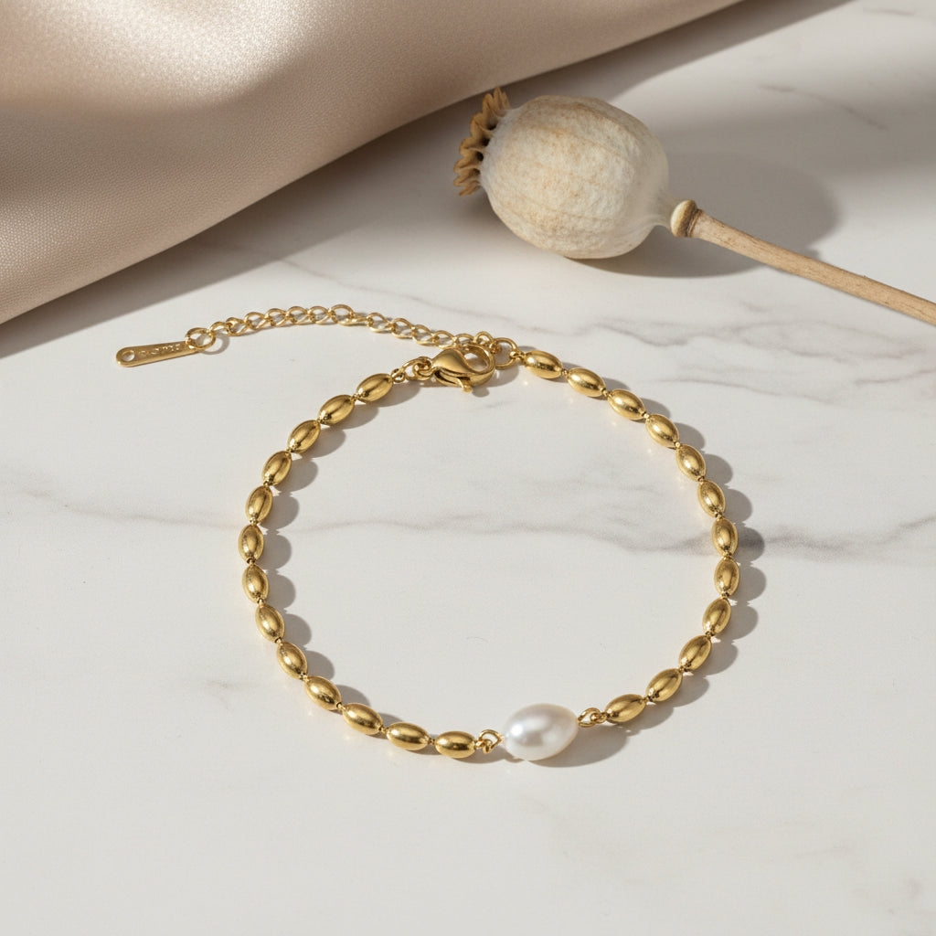 Wheat Pearl Harmony Bracelet | THE HUBBELL COLLECTIVE