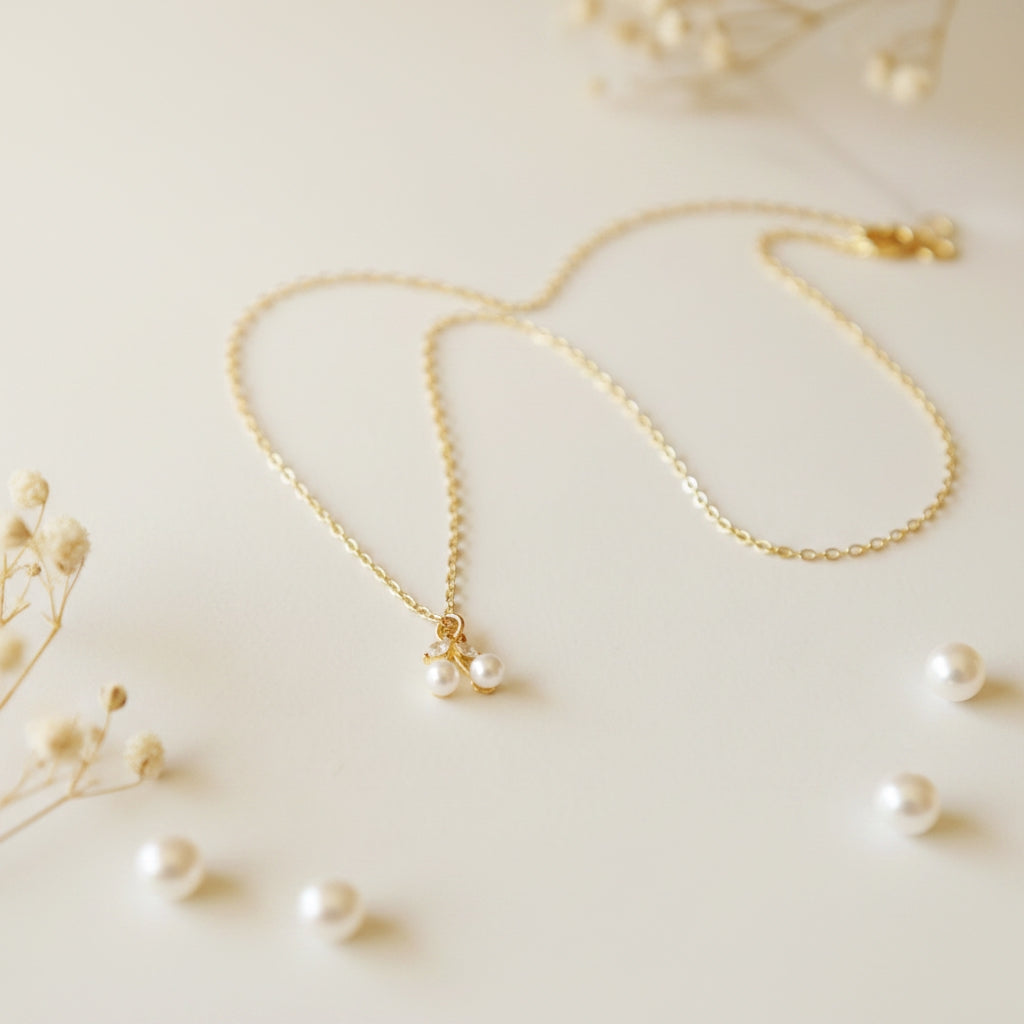 Betsy Pearl Cherry Necklace | THE HUBBELL COLLECTIVE