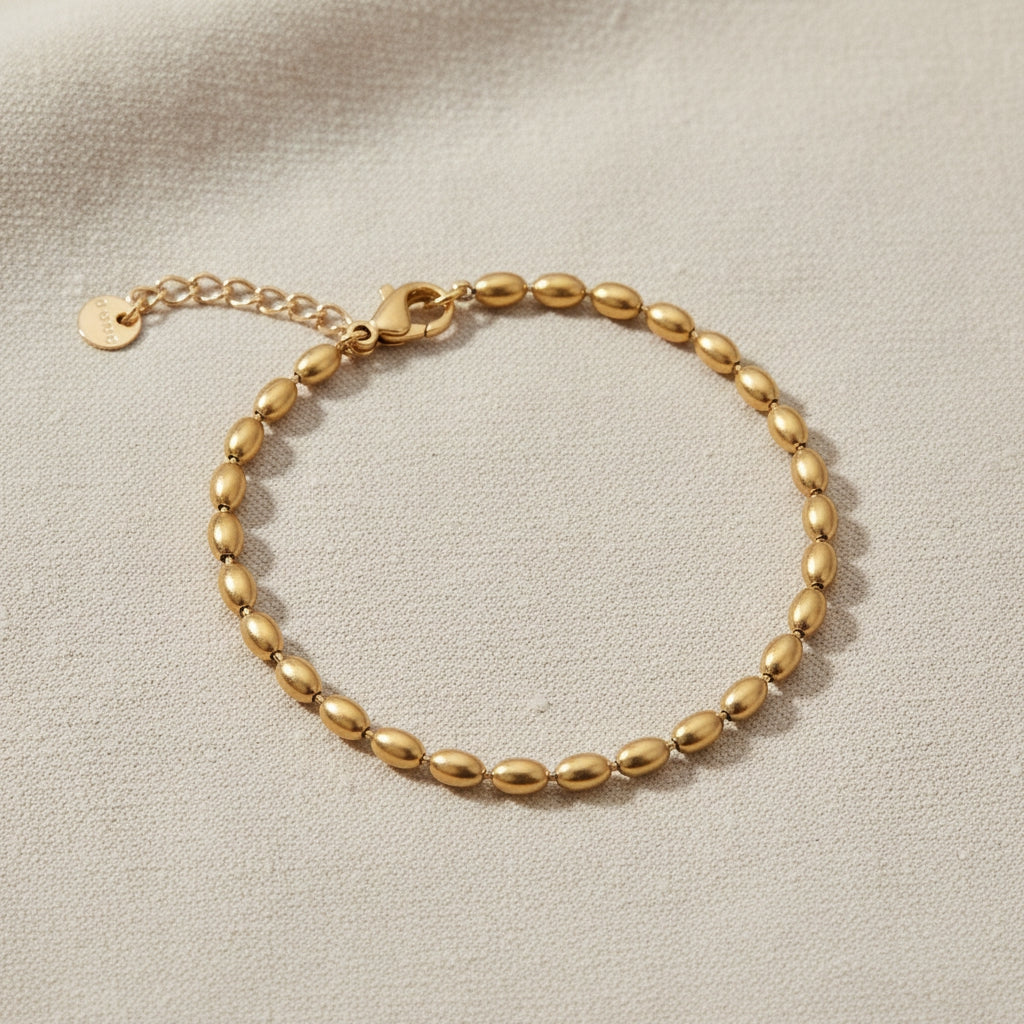 WHEAT 18K Gold Bead Bracelet | THE HUBBELL COLLECTIVE