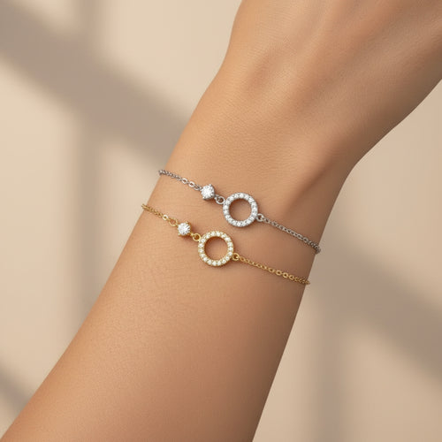 925 Sterling Silver Ring Chain Bracelet | THE HUBBELL COLLECTIVE