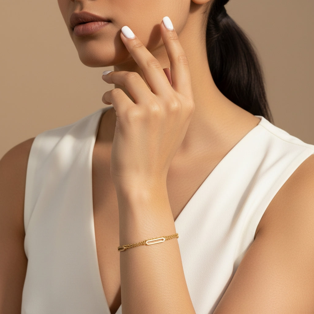 Triple Chain Circle Bangle | THE HUBBELL COLLECTIVE
