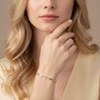 Delicate Heart Chain Bangle | THE HUBBELL COLLECTIVE