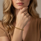 Aura Bond Gold Beaded Bracelet | THE HUBBELL COLLECTIVE