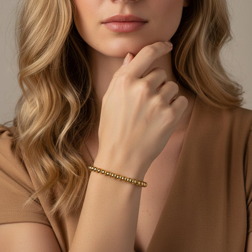 Aura Bond Gold Beaded Bracelet | THE HUBBELL COLLECTIVE