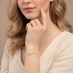 White Pearls Flower Bracelet | THE HUBBELL COLLECTIVE