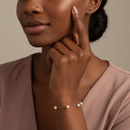 Golden Freshwater Pearl Bracelet | THE HUBBELL COLLECTIVE