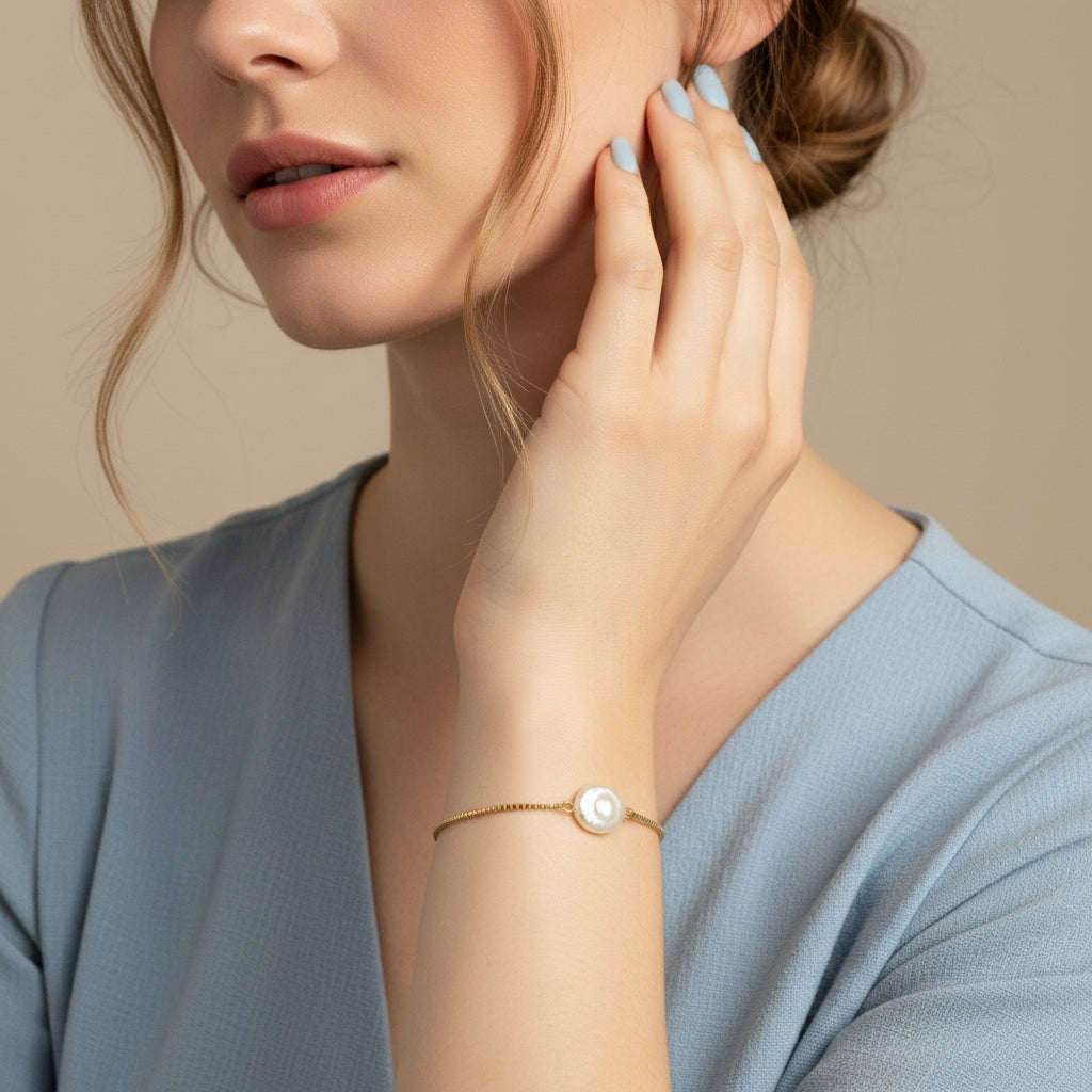 Pearl & Gold Harmony Bracelet | THE HUBBELL COLLECTIVE