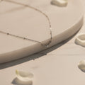 KIMI Beaded Chain Necklace with Pavé Zirconia Pendant | THE HUBBELL COLLECTIVE