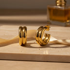 Chunky Double Hoop Earrings | THE HUBBELL COLLECTIVE