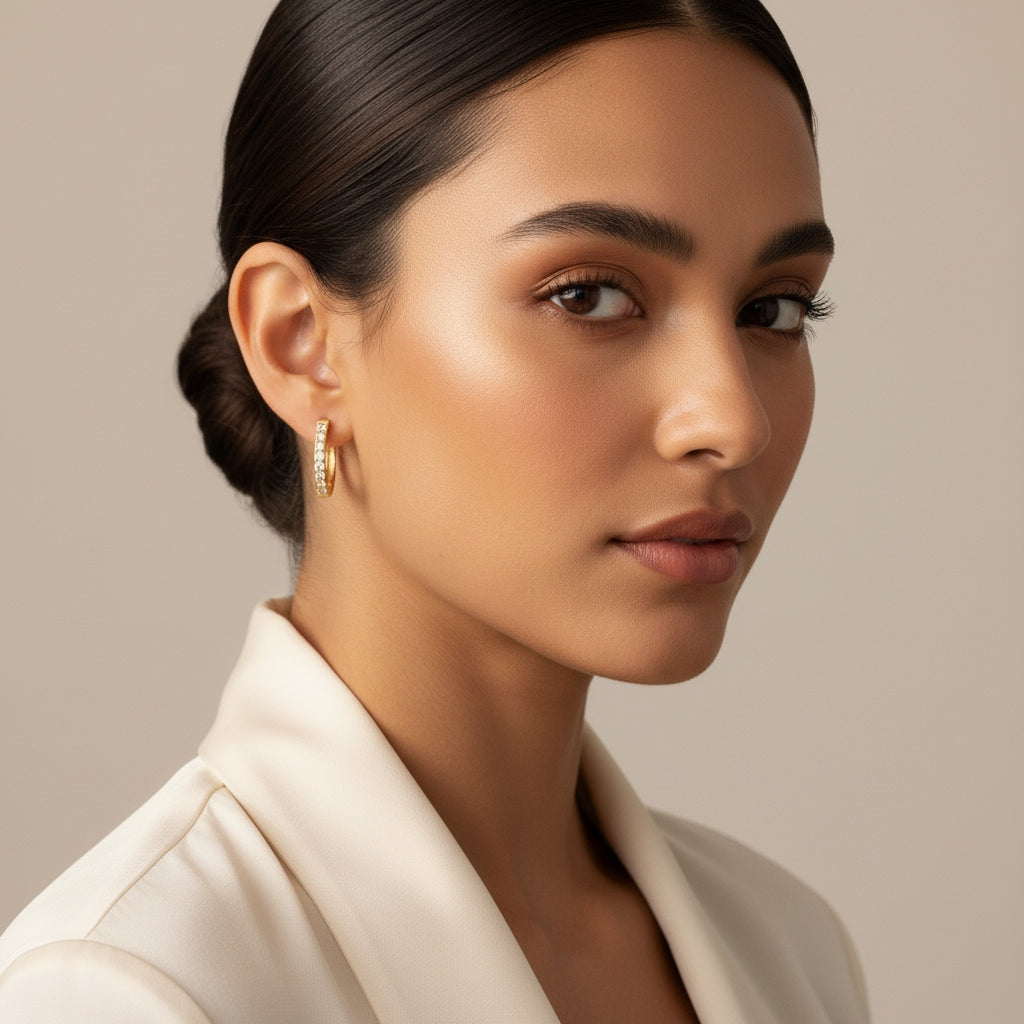 Diamond Radiance Round Earrings | THE HUBBELL COLLECTIVE