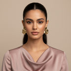 Textured Scallop Circle Earrings | THE HUBBELL COLLECTIVE