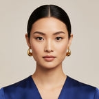 Puffy Teardrop Hoop Earrings | THE HUBBELL COLLECTIVE