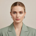 Hexagon Shaped Contemporary Hoop Earrings | THE HUBBELL COLLECTIVE