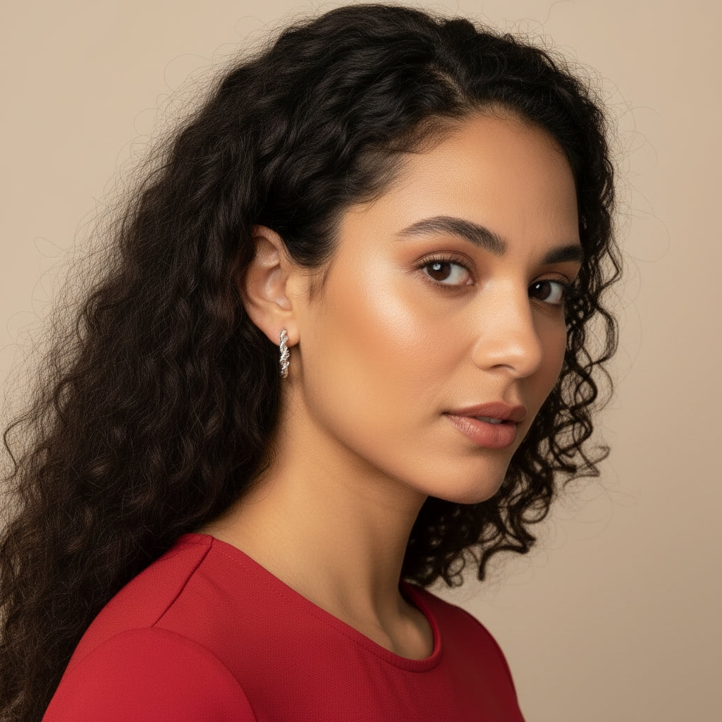 Contrast Textured Twisted Rope Hoop Earrings | THE HUBBELL COLLECTIVE