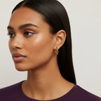 Chain Link Half Hoops | THE HUBBELL COLLECTIVE