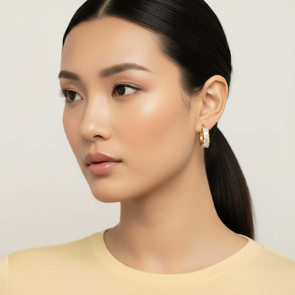 Diamond Rectangle Earrings | THE HUBBELL COLLECTIVE