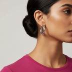 Semi-Wide Essential Hoop Earrings | THE HUBBELL COLLECTIVE