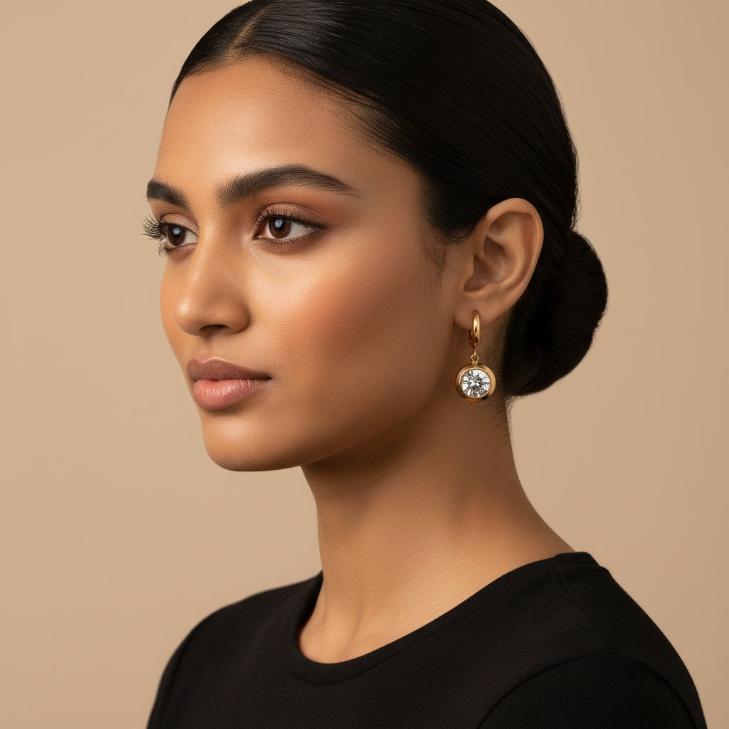 ARTI Zirconia Hoop Earrings | THE HUBBELL COLLECTIVE