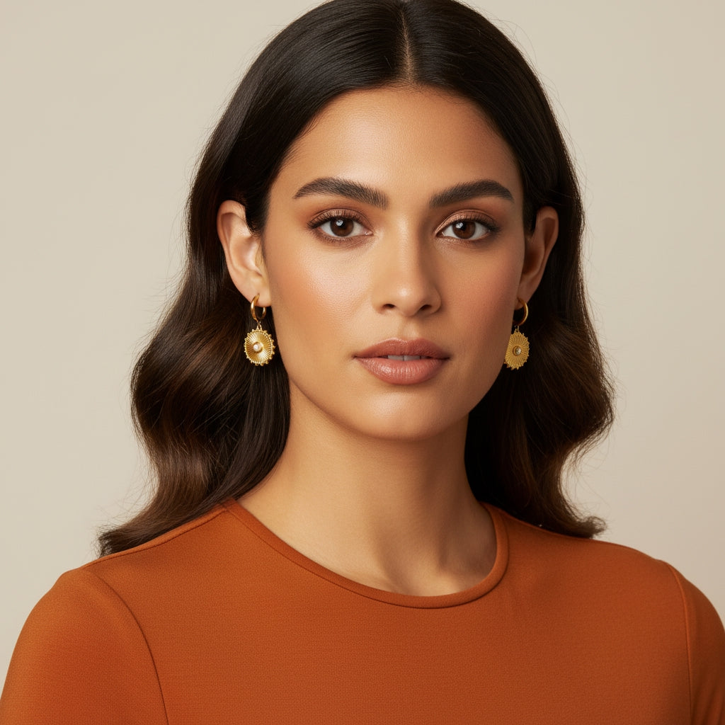 Pearl Circle Studs | THE HUBBELL COLLECTIVE