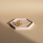 Hexagon Jesmonite Trinket Tray | THE HUBBELL COLLECTIVE
