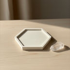 Hexagon Jesmonite Trinket Tray | THE HUBBELL COLLECTIVE