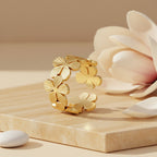 Floral Twist Adjustable Ring | THE HUBBELL COLLECTIVE