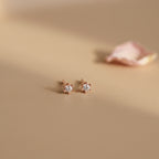 Rose Gold Diamond Studs | THE HUBBELL COLLECTIVE