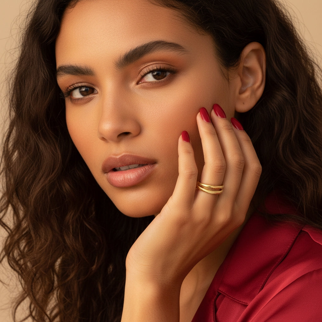 GILBERT Stack Ring in Gold | THE HUBBELL COLLECTIVE