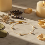 Golden Freshwater Pearl Bracelet | THE HUBBELL COLLECTIVE