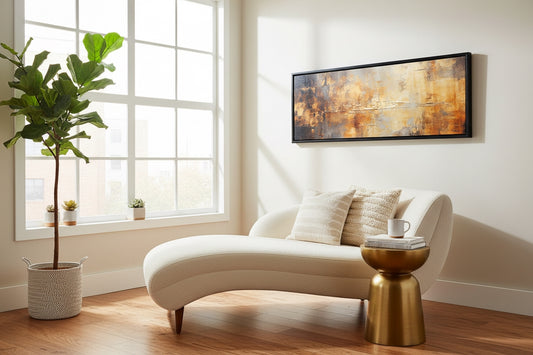 Abstract Gold Canvas | THE HUBBELL COLLECTIVE