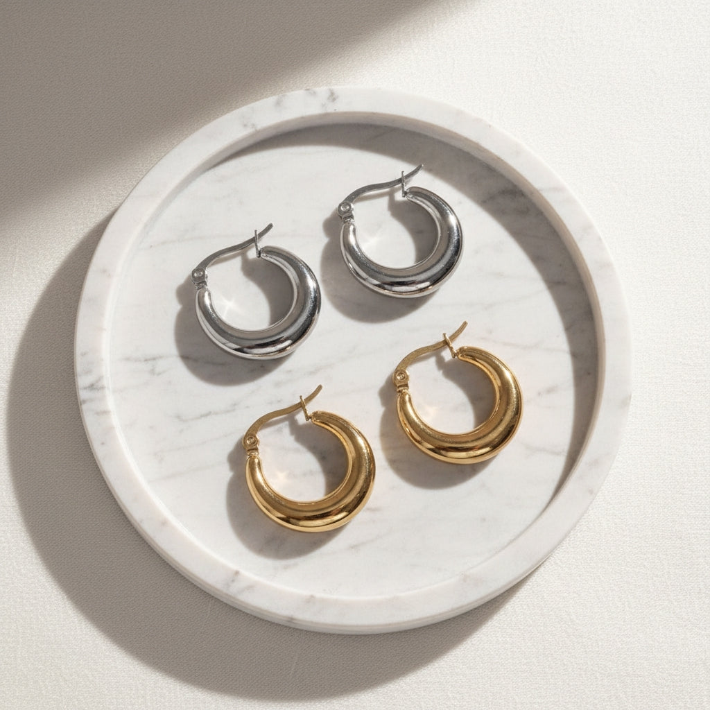 Chunky Hoop Earrings | THE HUBBELL COLLECTIVE