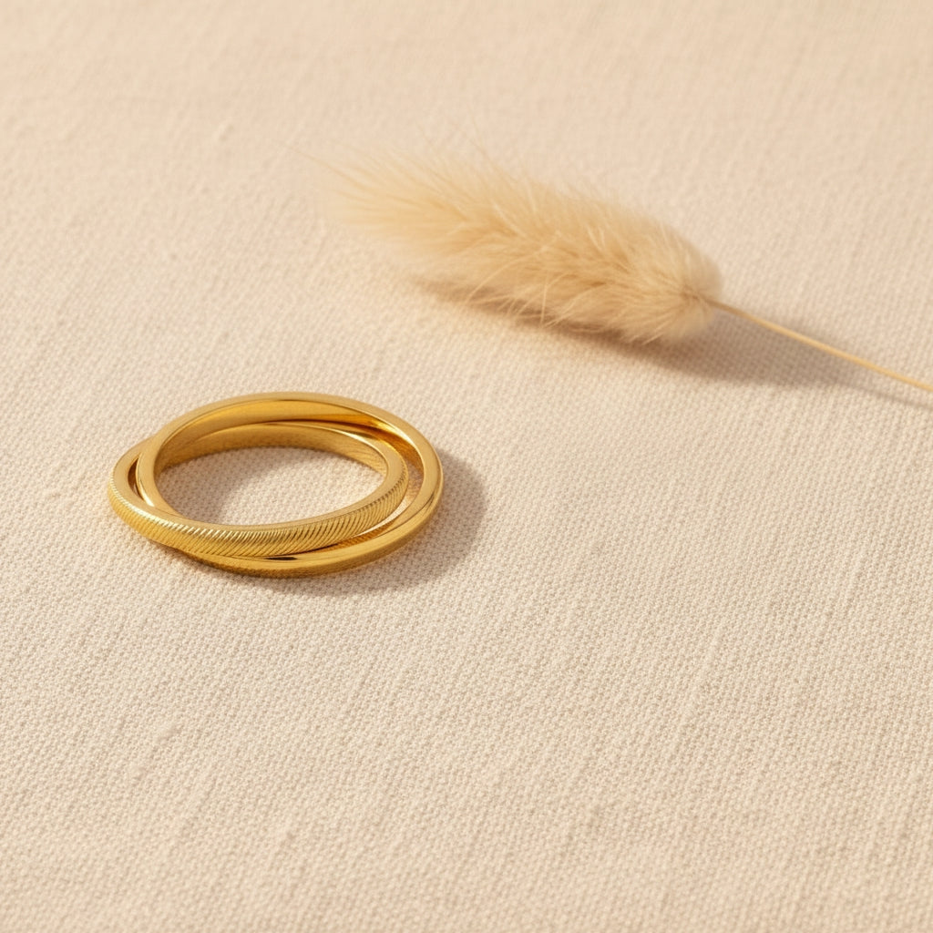 GILBERT Stack Ring in Gold | THE HUBBELL COLLECTIVE