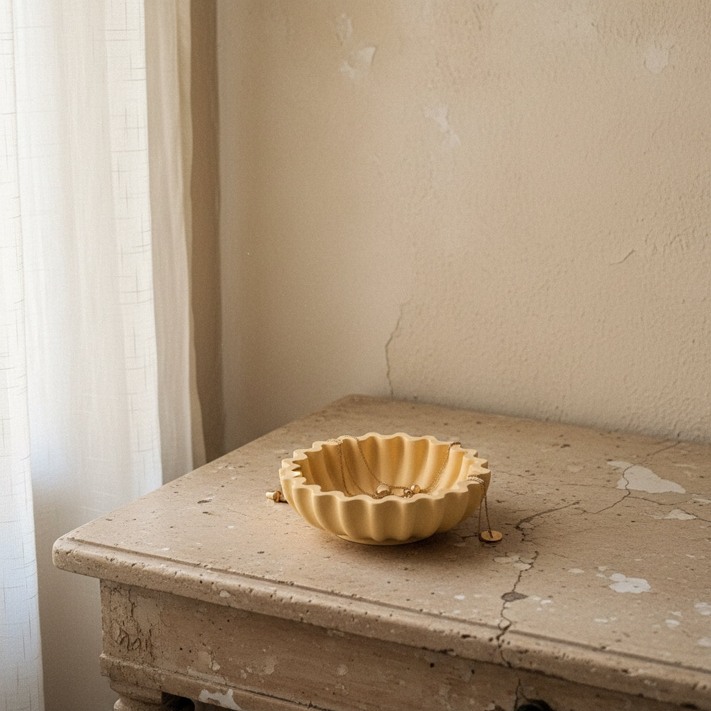 Geometric Jesmonite Trinket Tray