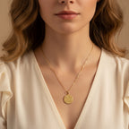 Textured Medallion Necklace | THE HUBBELL COLLECTIVE