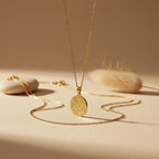 Textured Medallion Necklace | THE HUBBELL COLLECTIVE