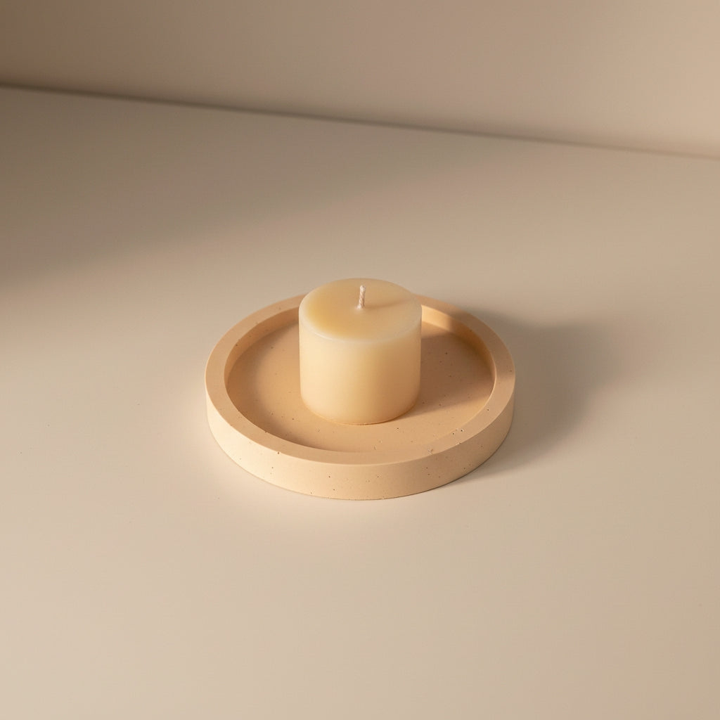 Small Round Jesmonite Trinket Tray | THE HUBBELL COLLECTIVE