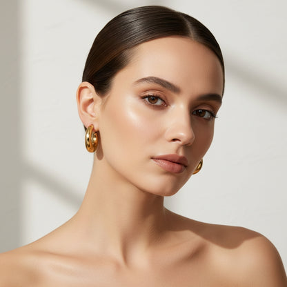 Chunky Hoop Earrings | THE HUBBELL COLLECTIVE