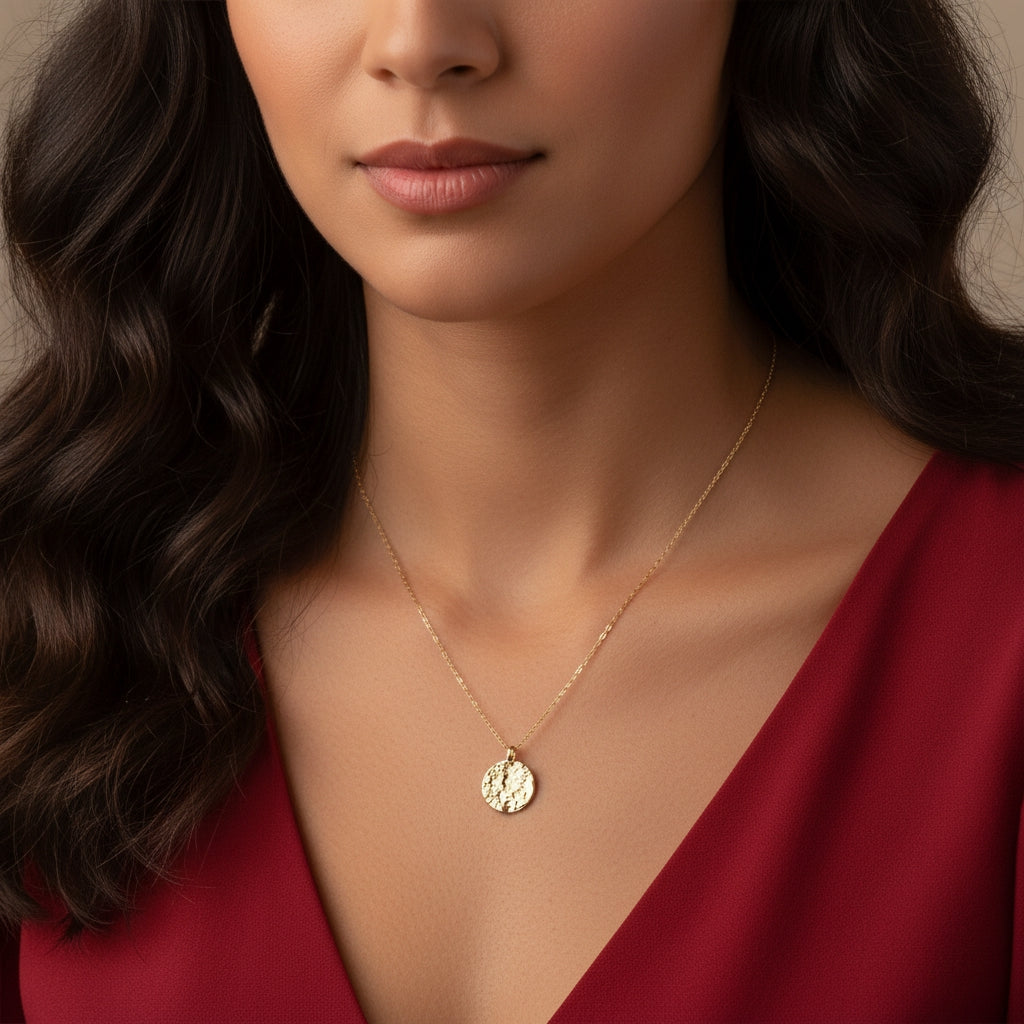 Matte Gold Pendant Necklace | THE HUBBELL COLLECTIVE