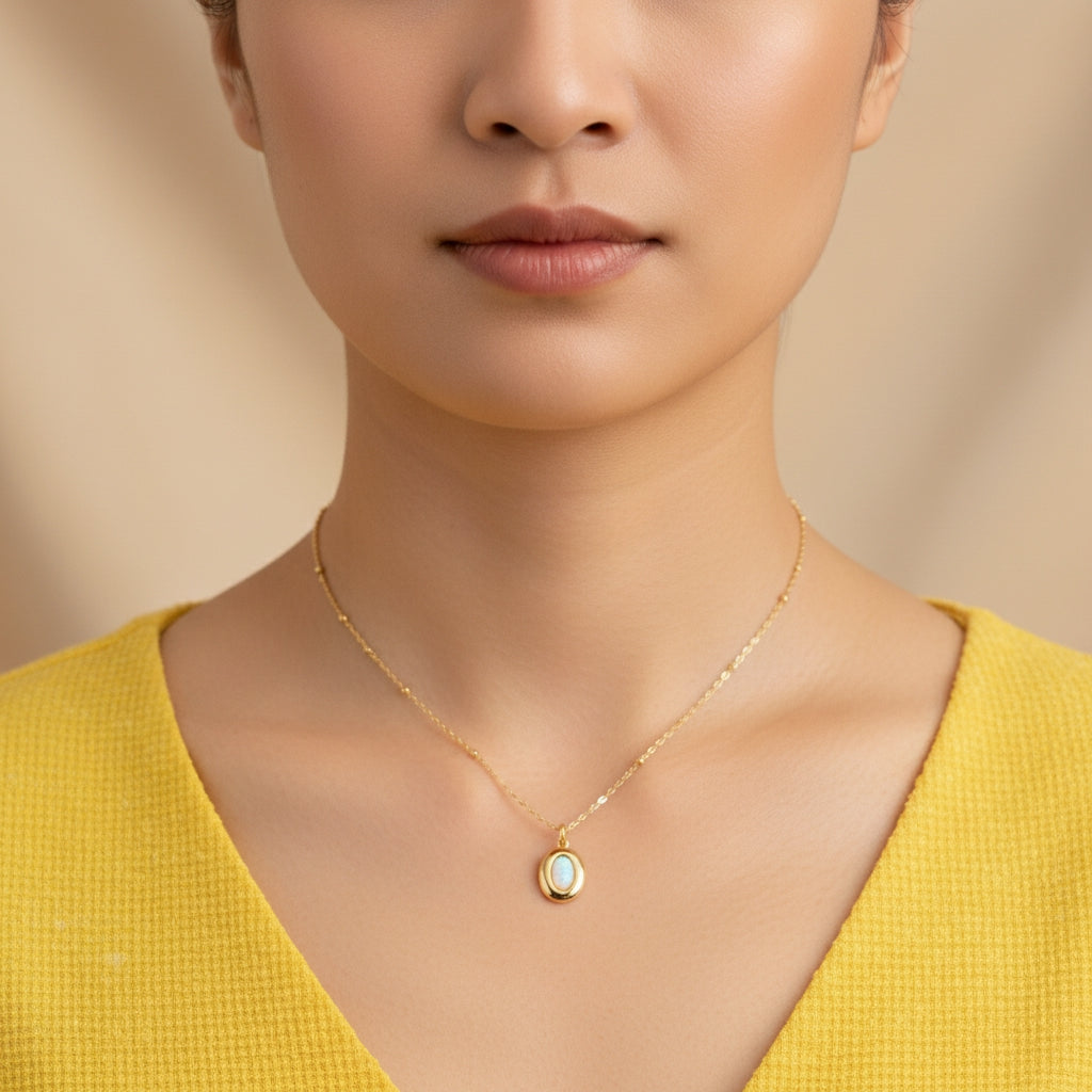 Opal Charm Necklace | THE HUBBELL COLLECTIVE
