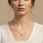 Snakeskin Chain Necklace with Spiral Pendant in Gold | THE HUBBELL COLLECTIVE
