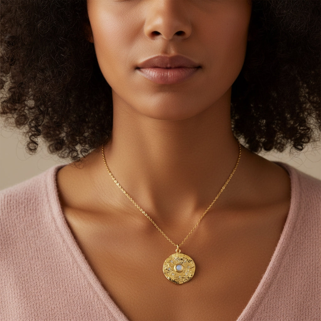Selene Opal & Crystal Pendant Necklace | THE HUBBELL COLLECTIVE