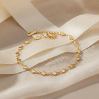 Delicate Heart Chain Bangle | THE HUBBELL COLLECTIVE