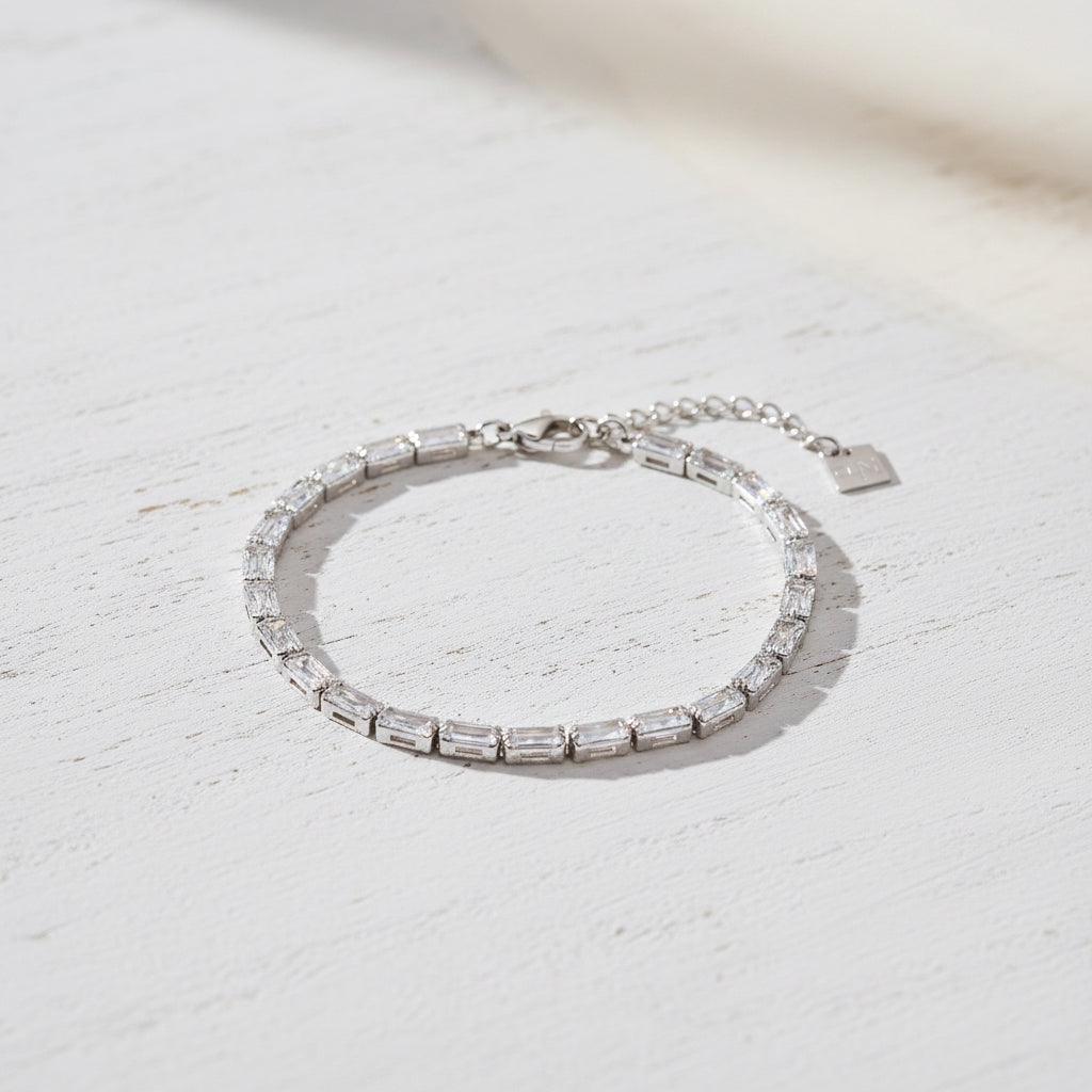 Retro Rectangle Tennis Bracelet | THE HUBBELL COLLECTIVE