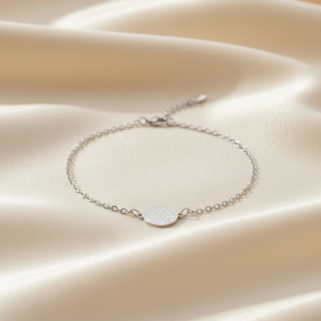 Fleur de Vie Stainless Steel Bracelet | THE HUBBELL COLLECTIVE