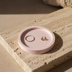 Small Round Jesmonite Trinket Tray | THE HUBBELL COLLECTIVE