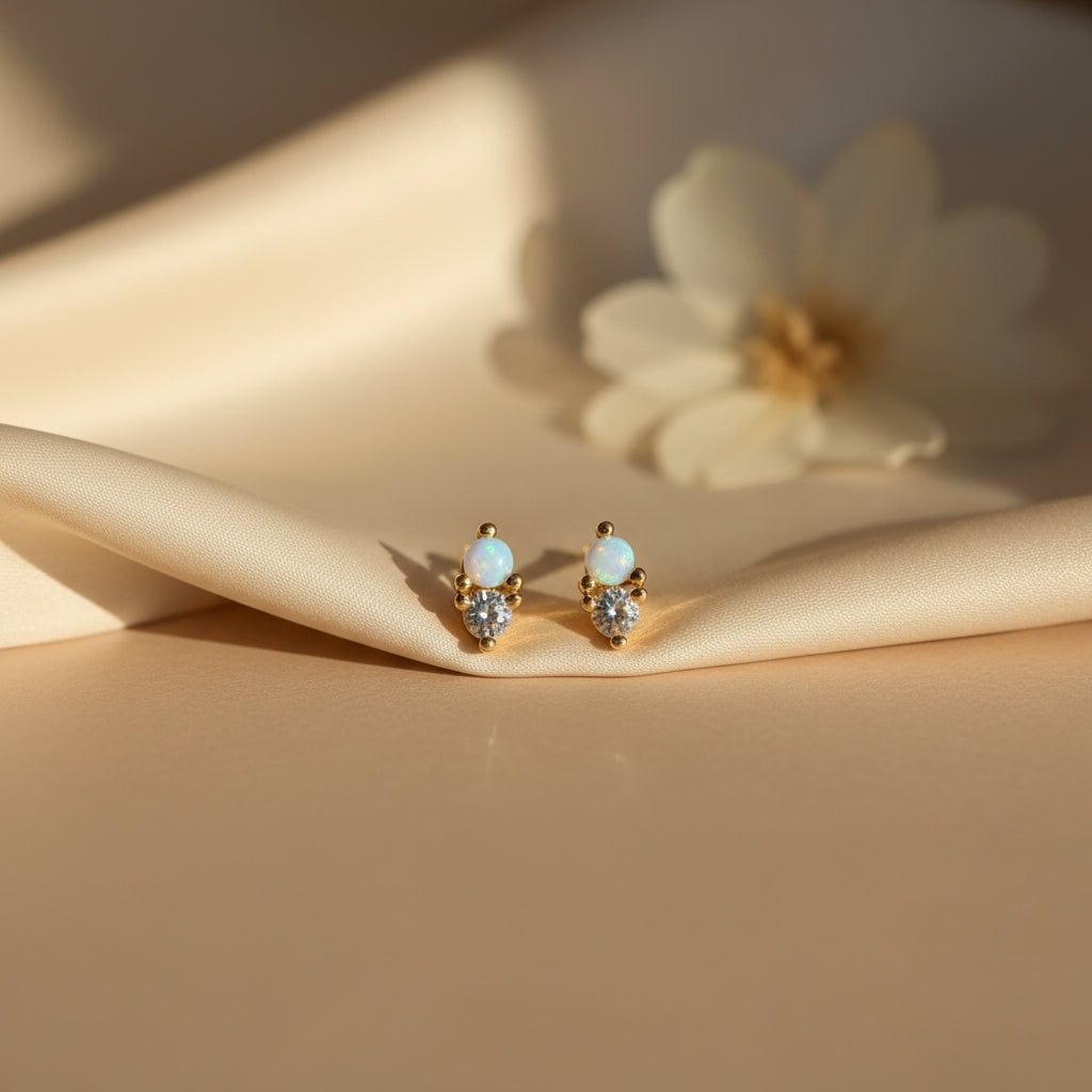 Miller Opal Stud Earrings | THE HUBBELL COLLECTIVE