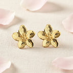 PEACH BLOSSOM | 18K Gold Charm Earrings | THE HUBBELL COLLECTIVE
